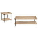 Fallon Rectangular Coffee and End Table Set Natural