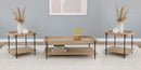 Fallon Rectangular Coffee and End Table Set Natural