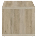 Frisco Square Engineered Wood Side End Table Dark Pine