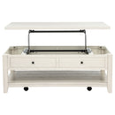 Payne 48-inch Mobile Lift Top Coffee Table Distressed