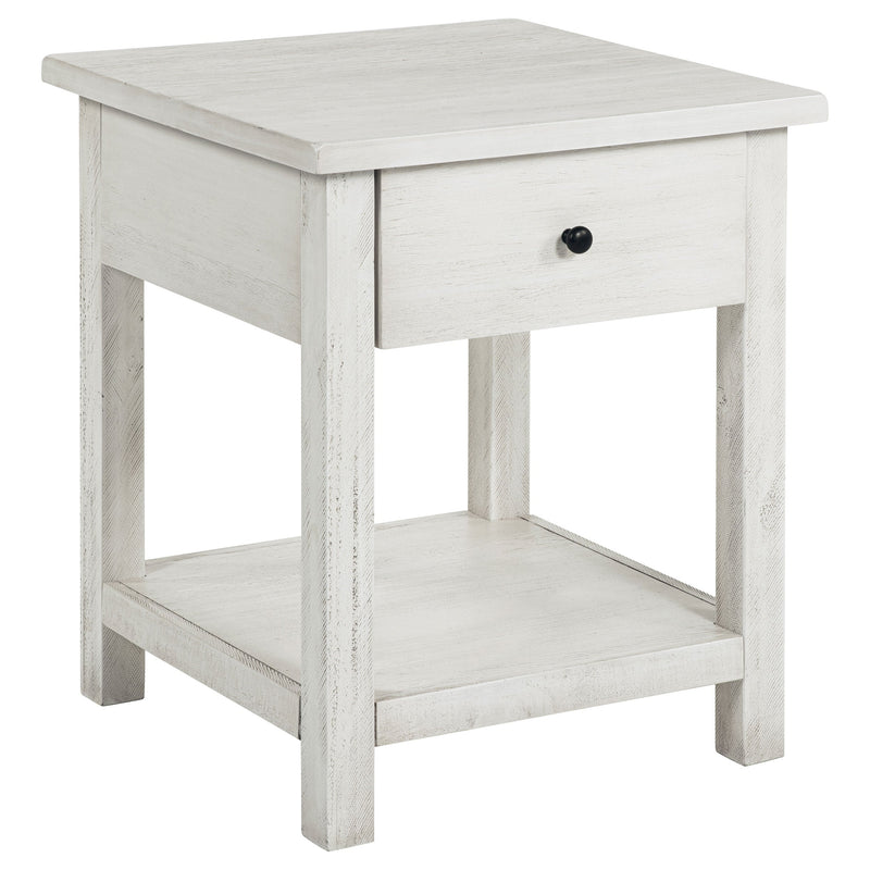 Payne  Coffee and 1-drawer End Table Set Brown