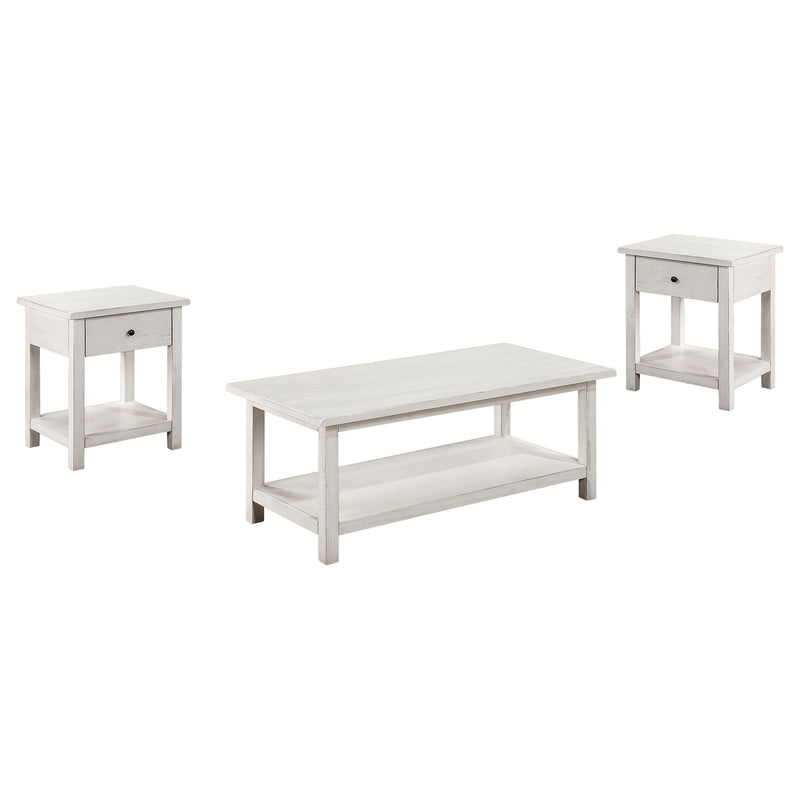 Payne  Coffee and 1-drawer End Table Set Brown