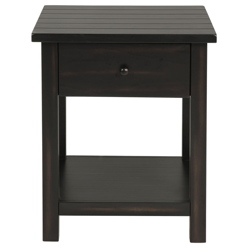 Payne  Coffee and 1-drawer End Table Set Brown