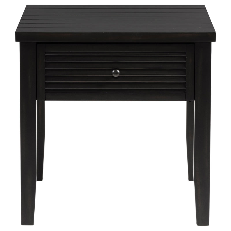 Concord  Coffee and End Table Set Distressed Java