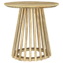 Touhy  Round Coffee and End Table Set Natural Mango