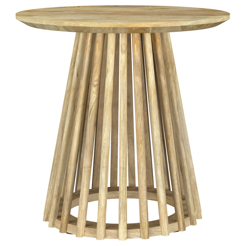 Touhy  Round Coffee and End Table Set Natural Mango