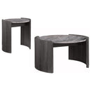 Gladstone 2-piece Coffee and End Table Set Distressed Grey