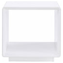 Paseo Coffee and End Table Set White High Gloss