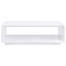 Paseo Coffee and End Table Set White High Gloss