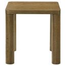 Castlewood Engineered Wood Accent Side End Table Brown Oak