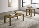 Castlewood Cocktail Coffee Table Set Brown Oak