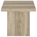 Devar Square Engineered Wood End Table Distressed Pine