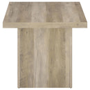 Devar Square Coffee End Table Set Distressed Pine