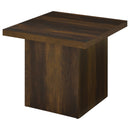 Devar Square Coffee and End Table Set Dark Pine