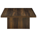 Devar Square Engineered Wood Cocktail Coffee Table Dark Pine