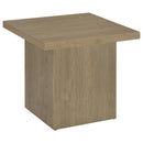Devar Square Engineered Wood Side End Table Latte