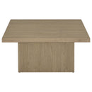 Devar Square Engineered Wood Cocktail Coffee Table Latte