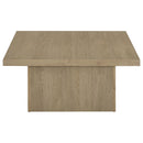 Devar Square Engineered Wood Cocktail Coffee Table Latte