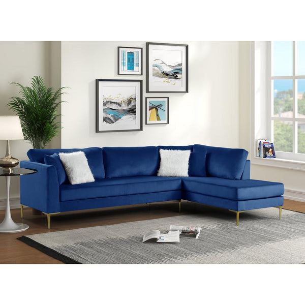Happy Homes Catalina Fabric 2 pc Sectional Catalina Blue IMAGE 1