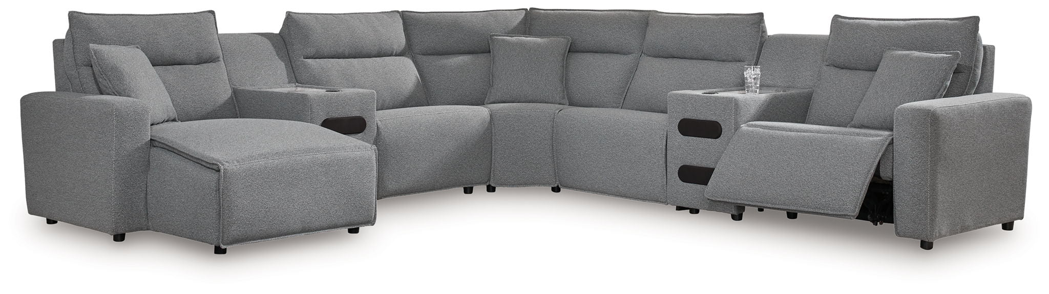 ModMax II - Salt And Pepper - Reclining Sectional