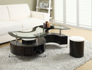 Buckley  Coffee Table and Stools Set Cappuccino