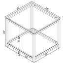 Trini Coffee and End Table Set Black Nickel