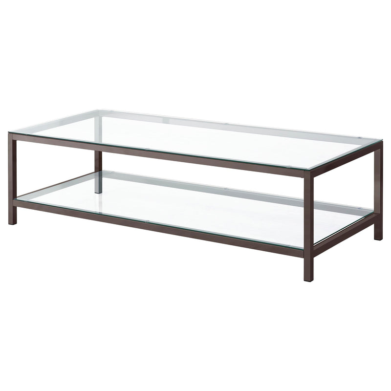 Trini Coffee and End Table Set Black Nickel