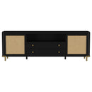 Arini Rattan Cane 2-door TV Stand Media Console