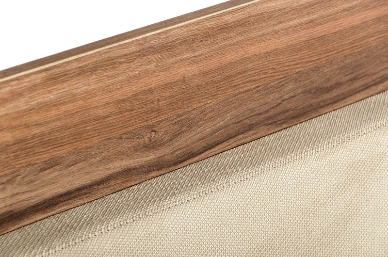 Nova Domus Matteo - Italian Modern Walnut & Fabric Bed