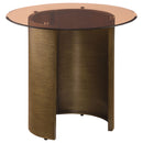 Morena  Coffee and End Table Set Brushed Bronze