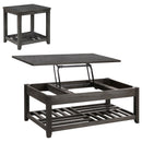 Cliffview  Lift Top Coffee and End Table Set Grey