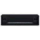 Deiter 79-inch TV Stand Fireplace Media Console Black