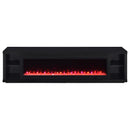 Deiter 79-inch TV Stand Fireplace Media Console Black