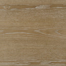 Adina 36-inch Round Wood Coffee Table Distressed Light Brown