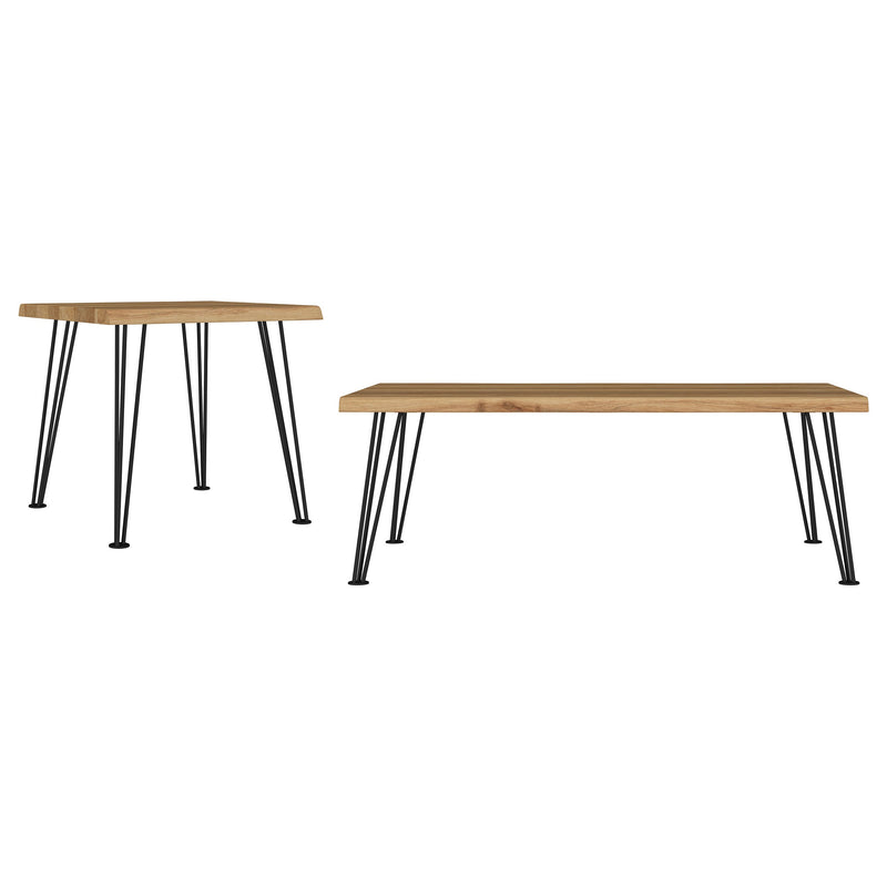 Zander  Rectangular Coffee and End Table Set Natural