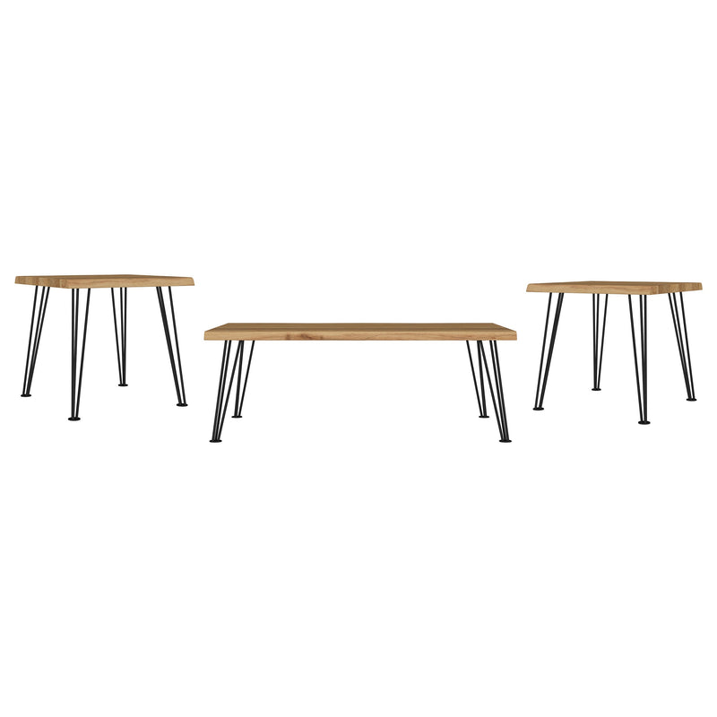 Zander  Rectangular Coffee and End Table Set Natural