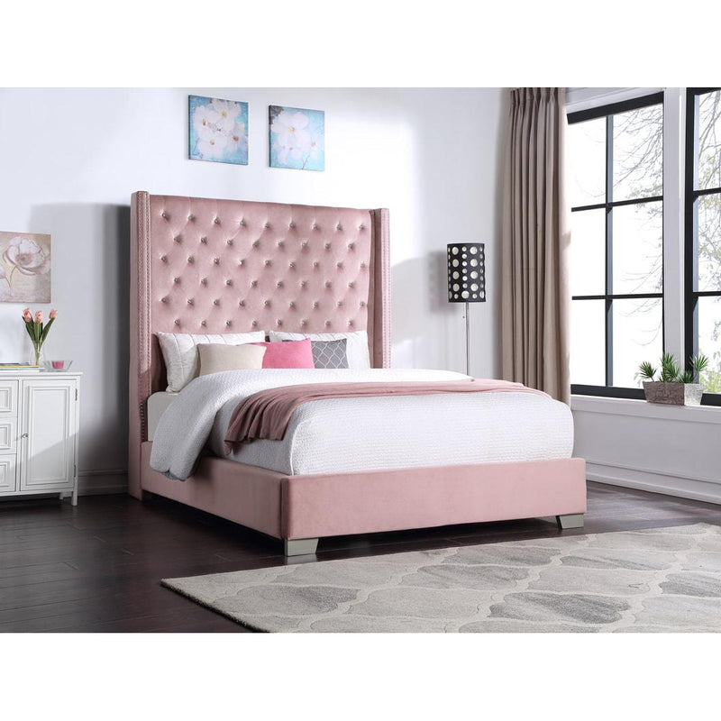 Happy Homes King Upholstered Platform Bed HH321 6FT King Diamond Bed IMAGE 1