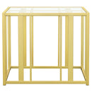 Adri Rectangular Glass Top Side End Table