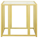 Adri Rectangular Glass Top Side End Table