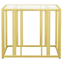 Adri Rectangular Glass Top Side End Table