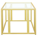 Adri Rectangular Glass Top Coffee Table