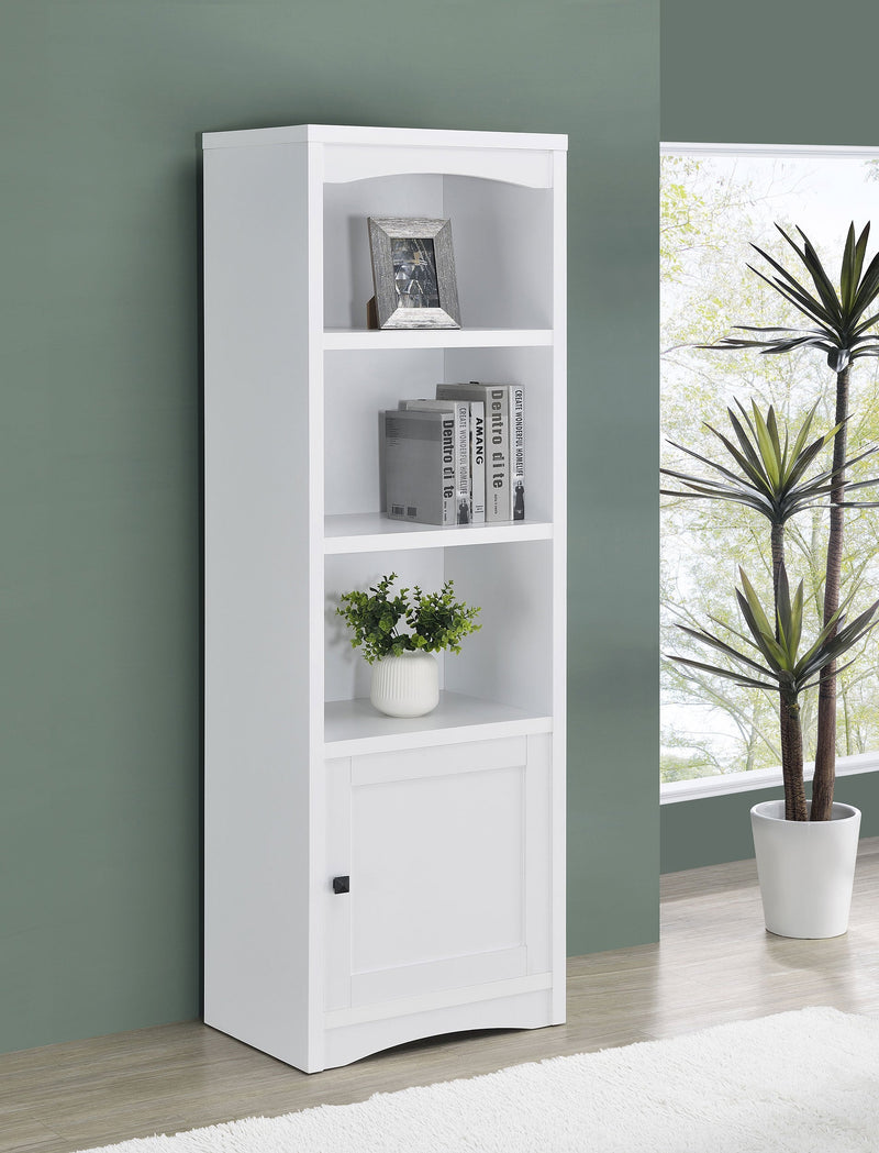 Laughlin 3-shelf Engineered Wood Media Tower Dark Pine