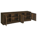 Laughlin  Entertainment Center TV Stand Dark Pine
