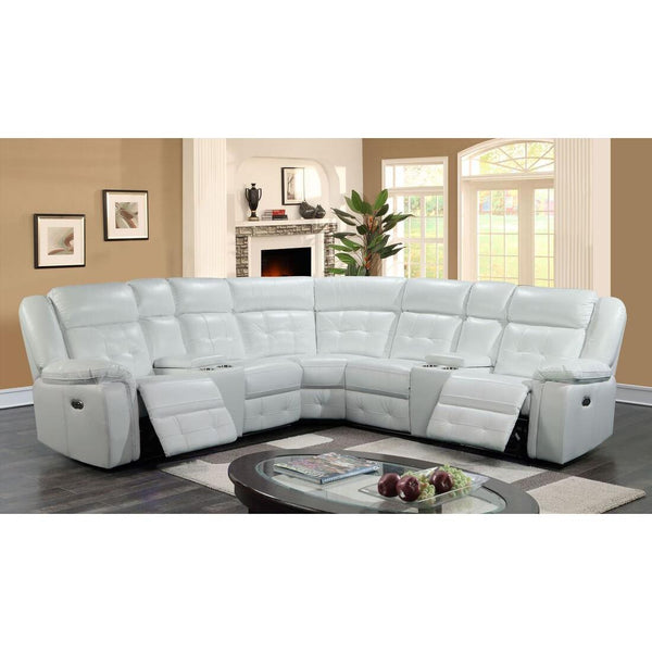 Happy Homes Amazon2022 Power Reclining Leather Look 3 pc Sectional amazon2024 IMAGE 1