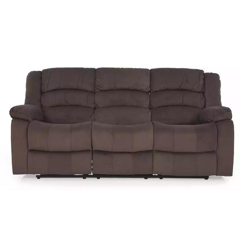 Happy Homes Dynamo Reclining Fabric Sofa Dynamo Sofa - Chocolate IMAGE 1