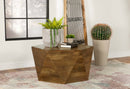 Zalika Hexagonal Solid Mango Wood Coffee Table Natural