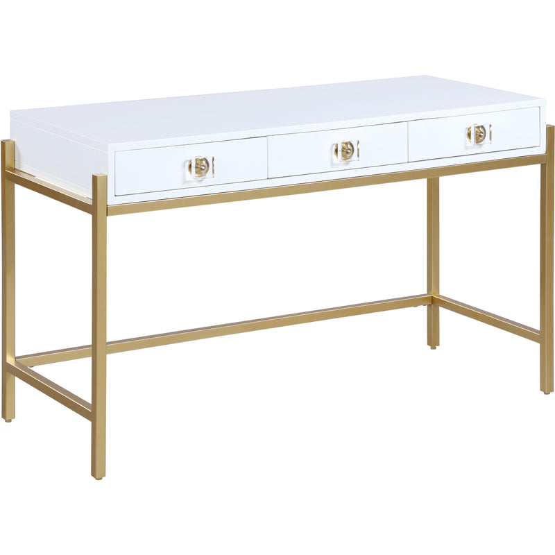 Meridian Abigail White / Gold Desk/Console IMAGE 1