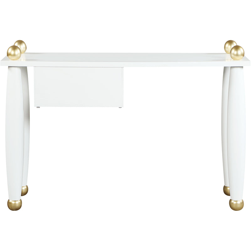 Meridian Etro White / Gold Desk/Console IMAGE 4