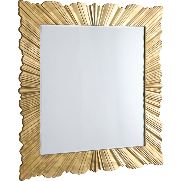 Meridian Golda Gold Leaf Mirror IMAGE 1