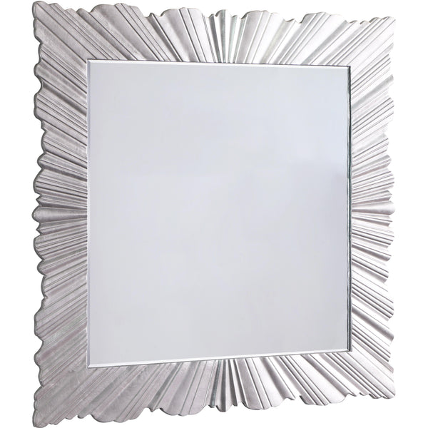 Meridian Silverton Silver Leaf Mirror IMAGE 1